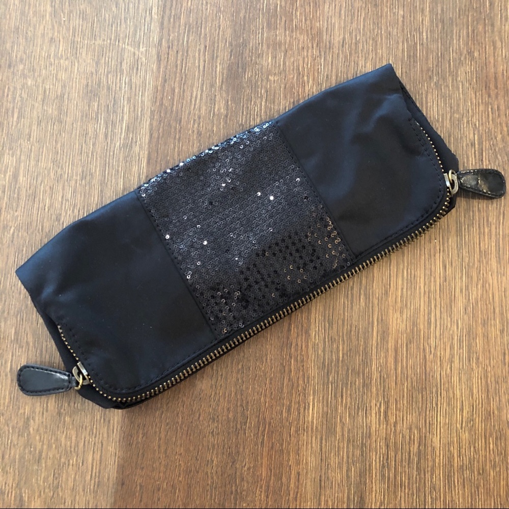 Black GAP Clutch Bag with Sequins
